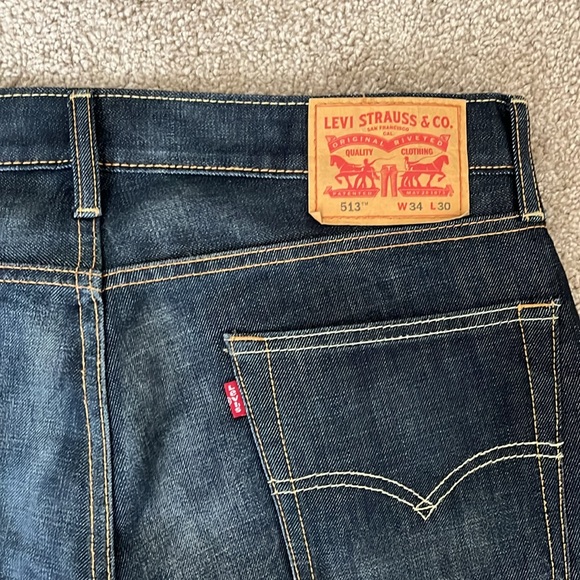 Levi Strauss & Co dark denim jeans size 34W 30L - Picture 4 of 4
